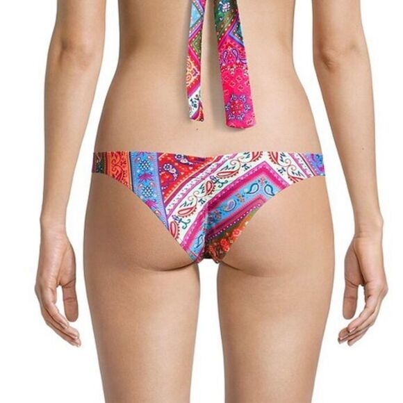 Farm Rio Colorful Bandana Bikini Botton In Multicolor Medium - Picture 2 of 10